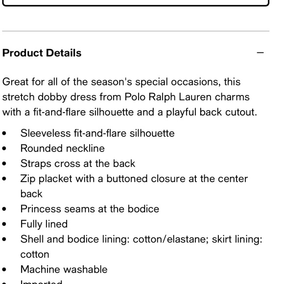 Polo Ralph Lauren Girls Crossback Dress 16 NWT - Picture 4 of 4